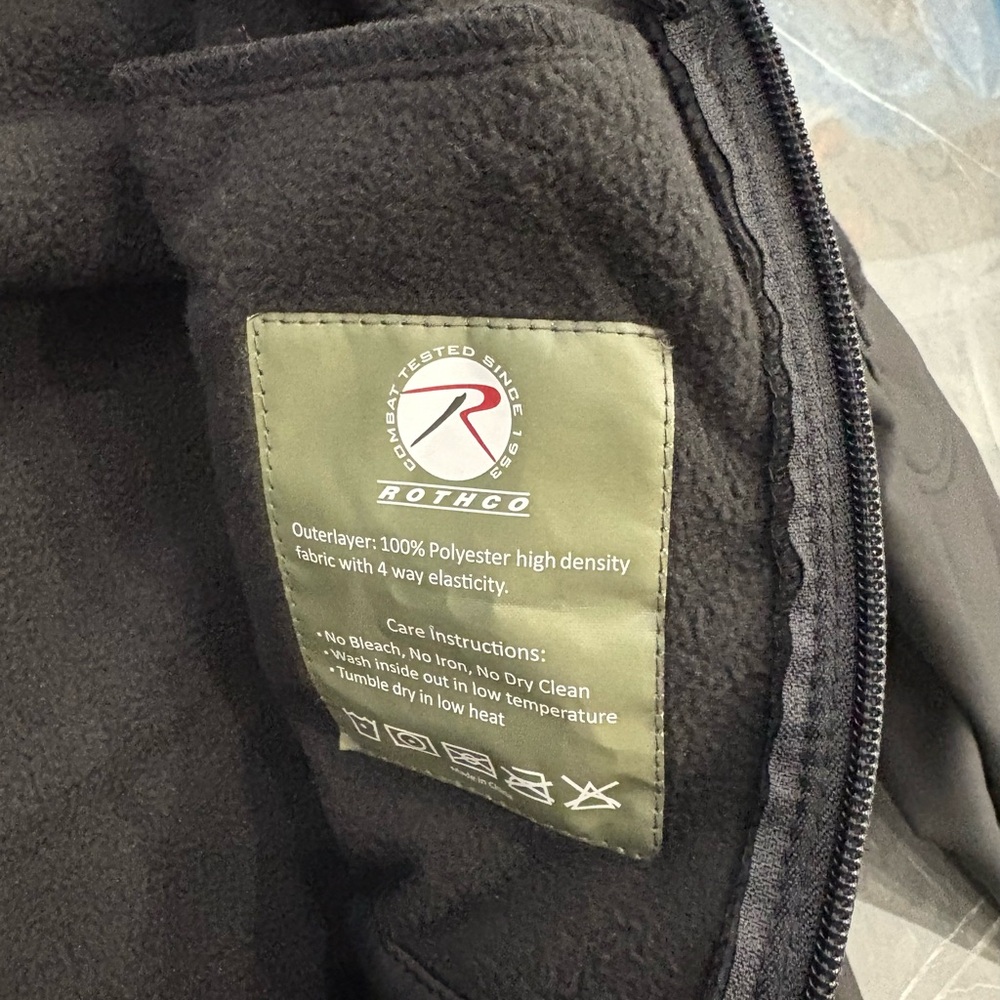 Rothco 9767 Military Waterproof Black Special Ops Tactical Softshell Jacket NWT - Picture 7 of 9